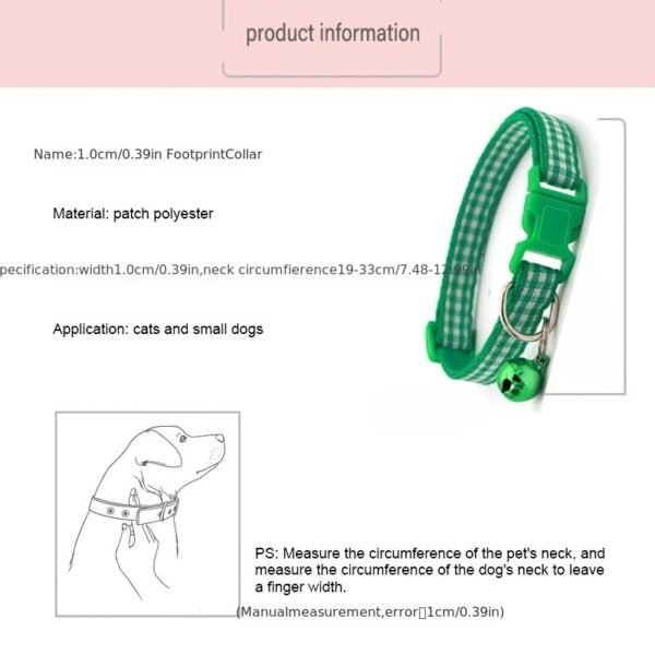 10pcs Adjustable Pet Collars With Bell & Safety Buckle - Perfect For Dogs & Cats! - Image 2