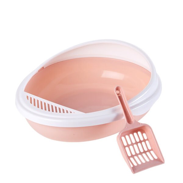 Pet Semi-Enclosed Cat Litter Box Detachable Cat Toilet with Cat Litter Shovel - Image 13