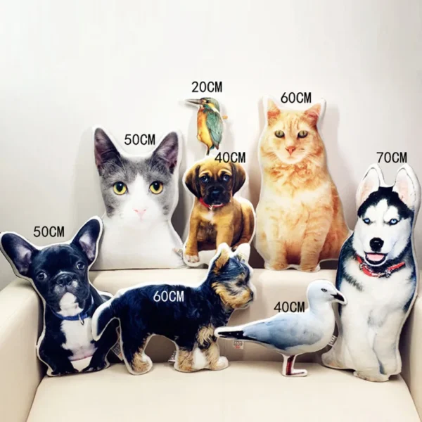 Photo Customization DIY Dog Cushion Pet Plush Pillows Stuffed Animal Cat Pillow Sofa Car Decorative Personalized birthday gift - Image 3