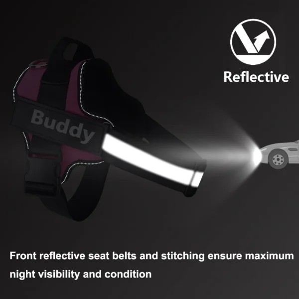 Personalized Dog Harness NO PULL Reflective Breathable Pet Harness Vest For Small Large Dog outdoor Walk Training Accessories - Image 3