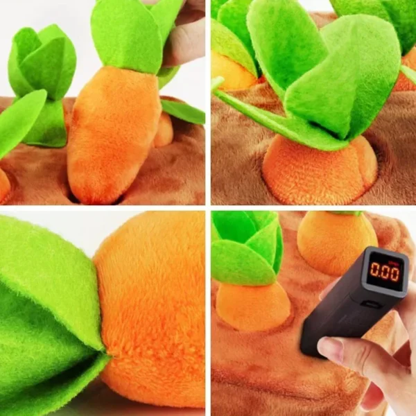Plush Dog Toys Carrot Pulling Interactive Training Toys for Small Medium Dogs Cats Bite Resistant Puppy Chew Toy Pet supplies - Image 5