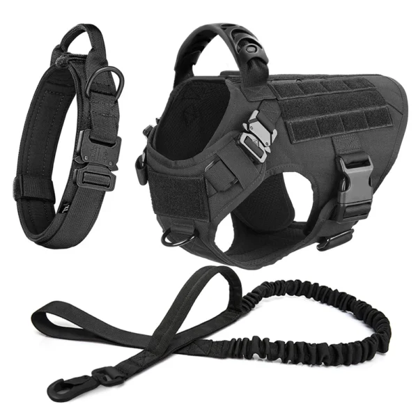 Large Dog Harness And Leash Set Pet German Shepherd Malinois Training Walking Vest Dog Harness And Collar For Medium Large Dogs - Image 16