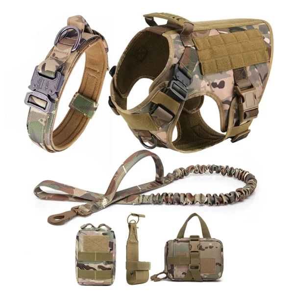 Large Dog Harness And Leash Set Pet German Shepherd Malinois Training Walking Vest Dog Harness And Collar For Medium Large Dogs - Image 21