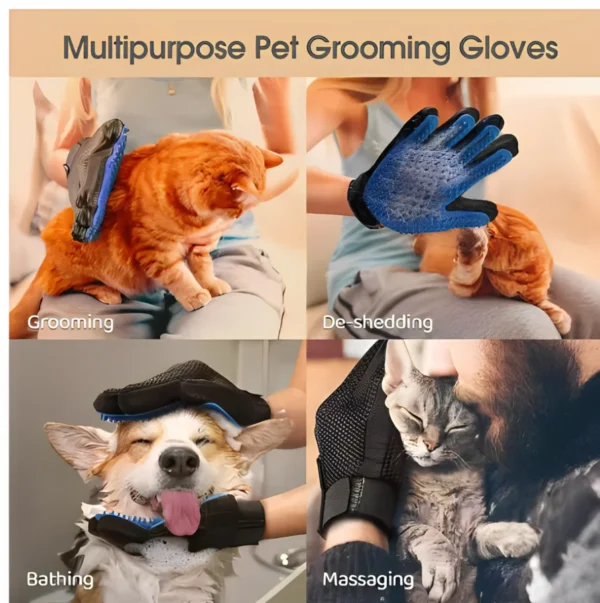 Pet Hair Glove Comb Pet Dog Cat Grooming Cleaning Glove Deshedding Hair remover Massage Brush Animal Supplies Cat Accessoies - Image 6