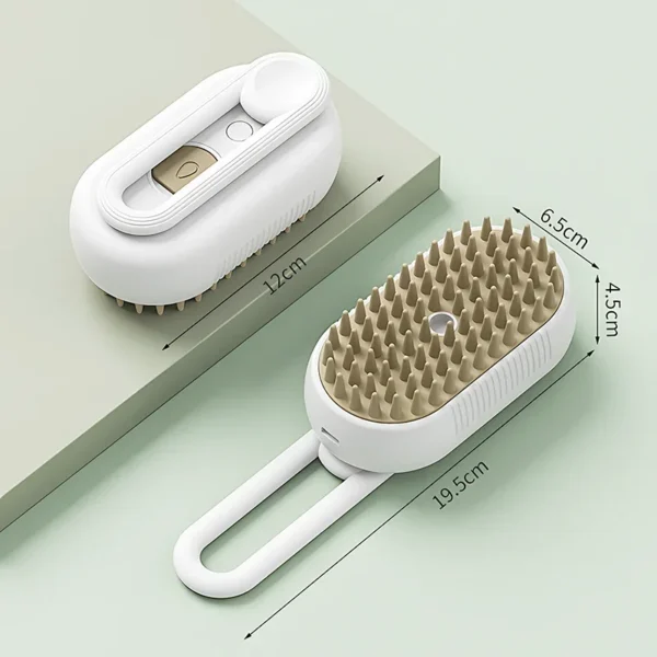 Steam Brush Cat Brush Cats Vaporizer Pet Hair Brush Remover Pets Cleaning Steamy Spray Massage Comb 3in1 Grooming Supplies - Image 8