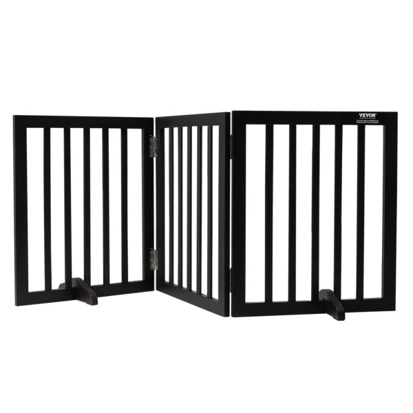 VEVOR Free Standing Dog Gate Freestanding Pet Gate 3 Panels Foldable Dog Gate for Narrow Passageways Expandable Dog Barrier - Image 7