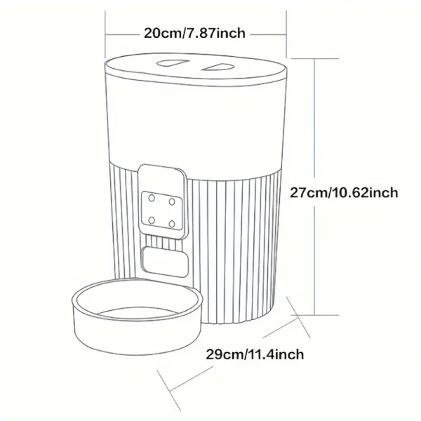 PAPIFEED cat automatic feeder dog fixed feeding machine cat food dog food wifi remote smart cat pet food dispenser - Image 5