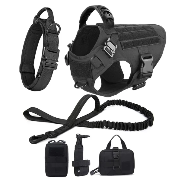 Large Dog Harness And Leash Set Pet German Shepherd Malinois Training Walking Vest Dog Harness And Collar For Medium Large Dogs - Image 20