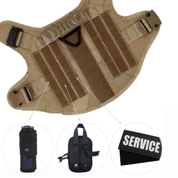 Large Dog Harness And Leash Set Pet German Shepherd Malinois Training Walking Vest Dog Harness And Collar For Medium Large Dogs - Image 5