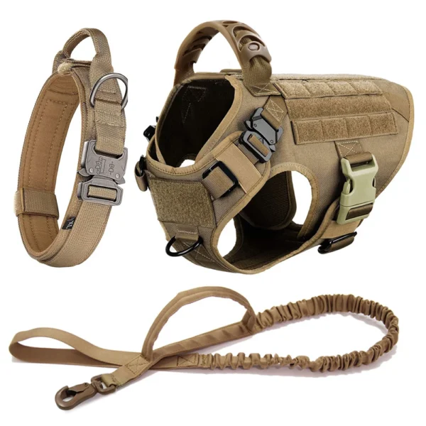 Large Dog Harness And Leash Set Pet German Shepherd Malinois Training Walking Vest Dog Harness And Collar For Medium Large Dogs - Image 15