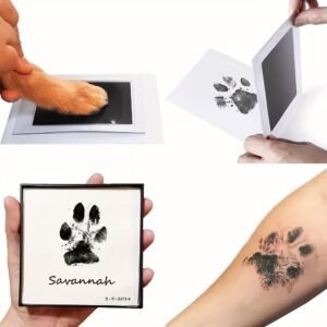 Cherish Every Memory: Safe, Mess-Free, Inkless Memory Pad for Timeless Hand, Foot, & Pet Prints - No Batteries Required!