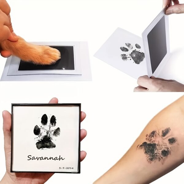 Cherish Every Memory: Safe, Mess-Free, Inkless Memory Pad for Timeless Hand, Foot, & Pet Prints - No Batteries Required!