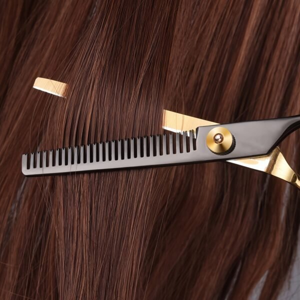 8 PCS Hair Cutting Scissors Kit, Professional Barber Shears Set With Hair Scissors Thinning Shears, Haircutting Sheers Hair Cut Blending Salon Scissor For Men Women Pet - Image 10