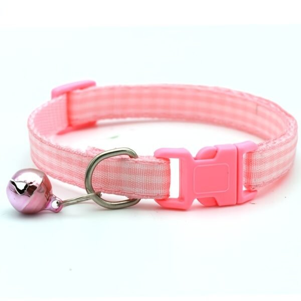 10pcs Adjustable Pet Collars With Bell & Safety Buckle - Perfect For Dogs & Cats! - Image 6