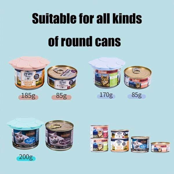 1pc Pet Food Freshness Sealing Set - Airtight Silicone Can Lid, Adorable Cat Paw Pattern Spoon, Preserves Nutrients and Flavor, Suitable for Both Dogs and Cats, Includes 1 Piece of Sealing Set - Image 4
