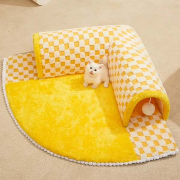 Cat Bed Can Play Cat Tunnel Dog House Bed Kitten Dog Basket Bed Cute Cat House Home Mat Pet Kennel Products Cama Para Gatos - Image 4