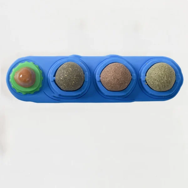 Catnip Toys Silvervine Balls Teeth Cleaning Dental Wall Treats Extra Cat Energy Ball Edible Cats Lick Healthy Kitten Chew - Image 11