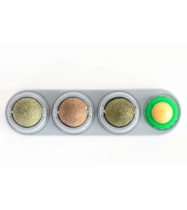 Catnip Toys Silvervine Balls Teeth Cleaning Dental Wall Treats Extra Cat Energy Ball Edible Cats Lick Healthy Kitten Chew - Image 9