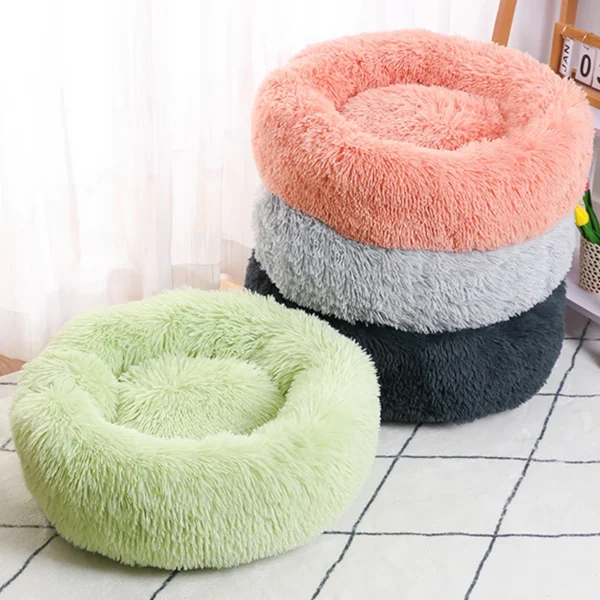 Pet Dog Bed Comfortable Donut Cuddler Round Cat Nest Dog Nest Warm Dog Mat with Soft Plush Material Pet Bed for Dogs and Cats - Image 6